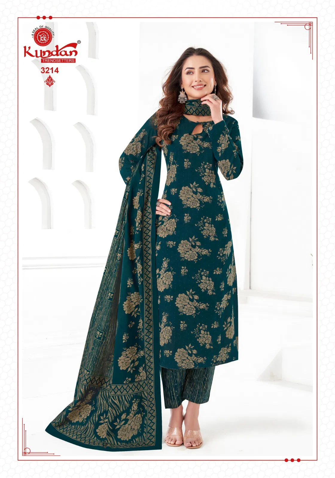 k4u Vol 32 By Kundan Pure Cotton Wholesale Kurti With Bottom Dupatta In India